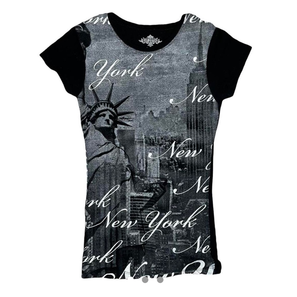 Calligraphy New York Statue of Liberty T Shirt